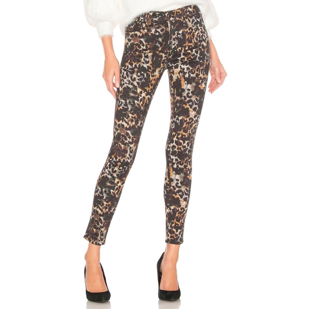 AG Adriano Goldschmied The Farrah Skinny Ankle Jeans Camo Print High Rise 26